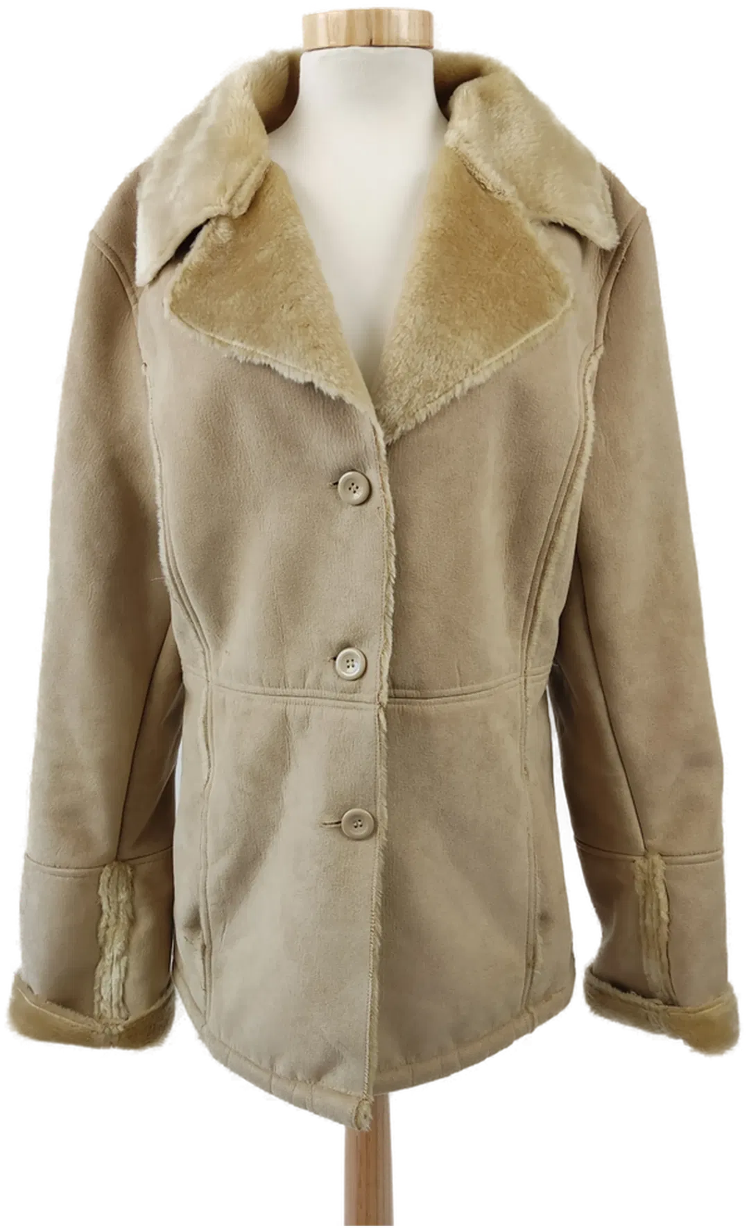 Saix Damen Mantel hellbraun - L 42/44 - Bild 1