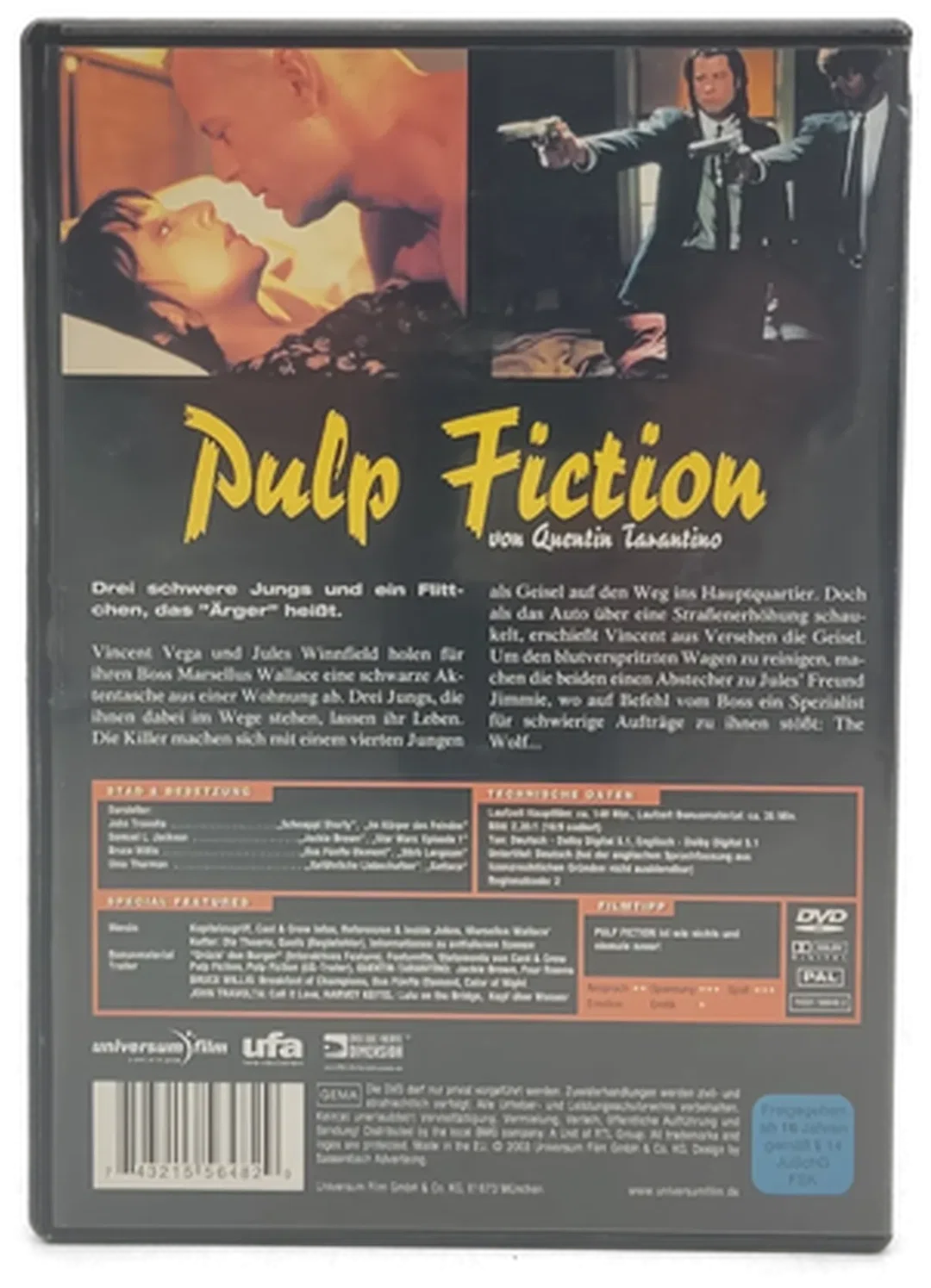 DVD "Pulp Fiction" mit John Travolta und Uma Thurman – Bild 2