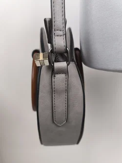 Mandoline, Handtasche rund, grau - Bild 2