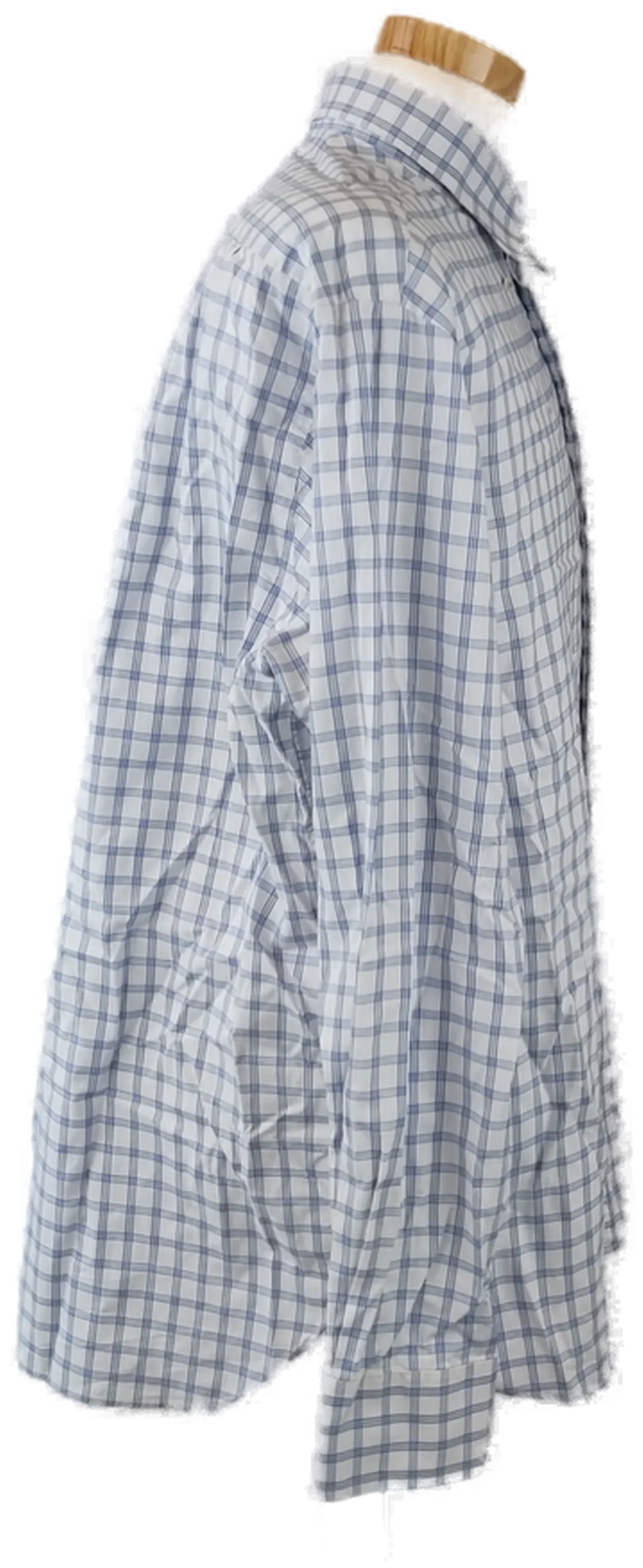 McNEAL Herren Hemd Langarm, blau/weiß kariert - Gr. 45 (XXL) – Bild 3