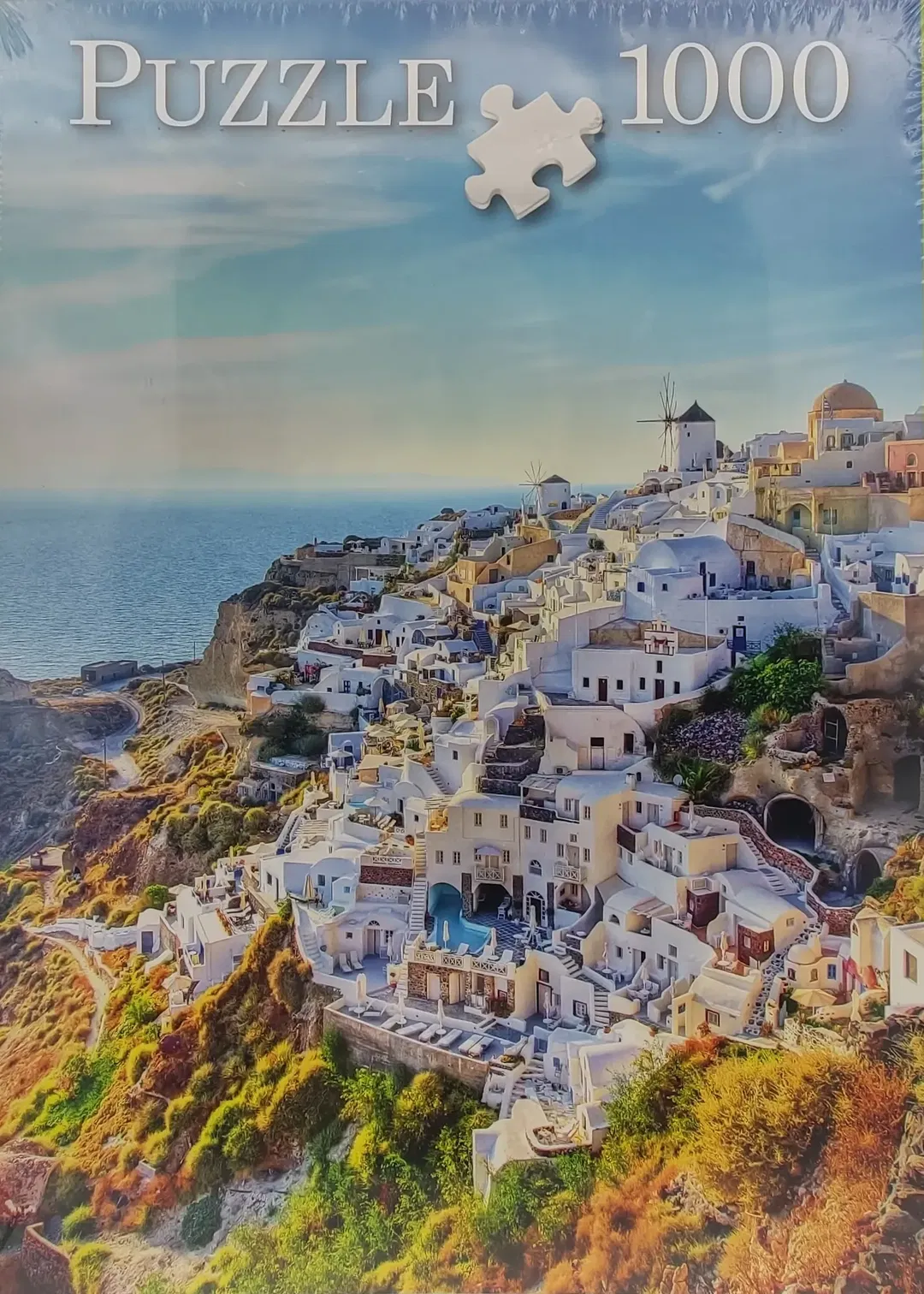 Puzzle Santorini-Küste, 1000 Teile, Made in Europe - Bild 1
