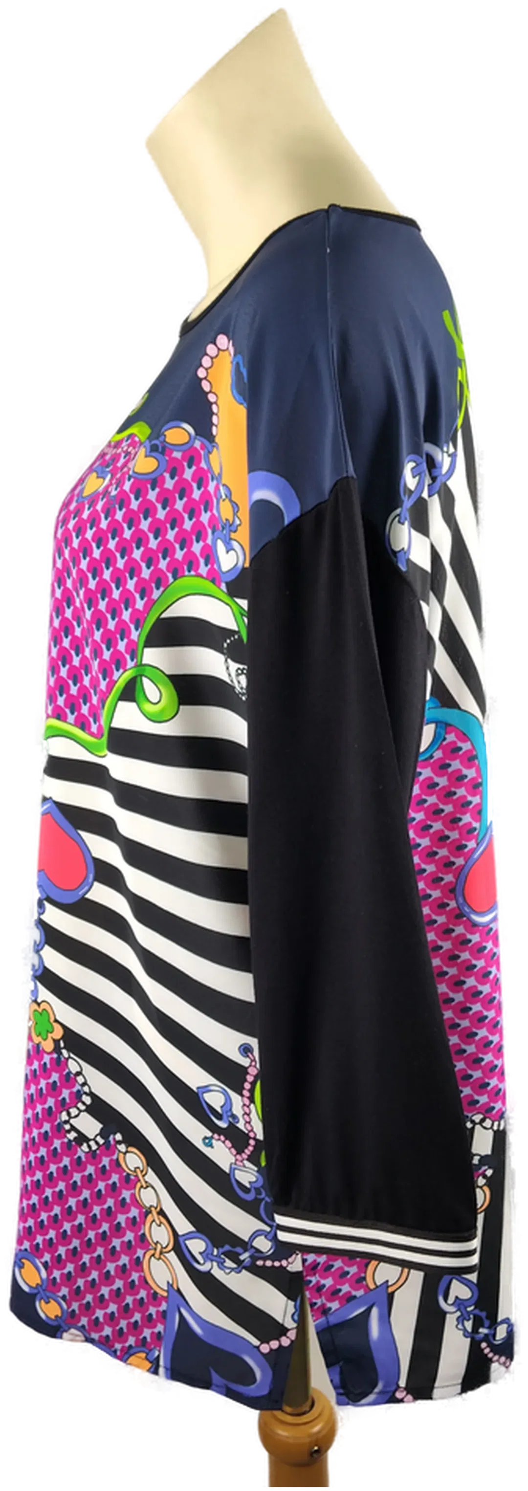 Damen-Dreiviertelshirt Gr. 46 | Bunter Muster-Mix – Bild 2