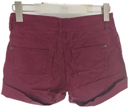 Fishbone Stretch-Shorts in Weinrot, Größe XS - Sommer-Style! - Bild 2