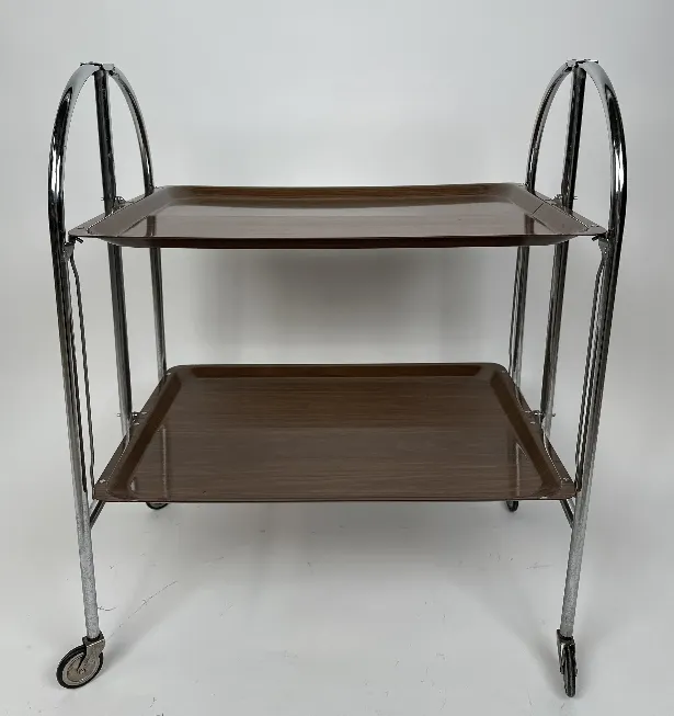 Vintage Klappbare Dinett-Servierwagen - 1970er Jahre – Bild 2
