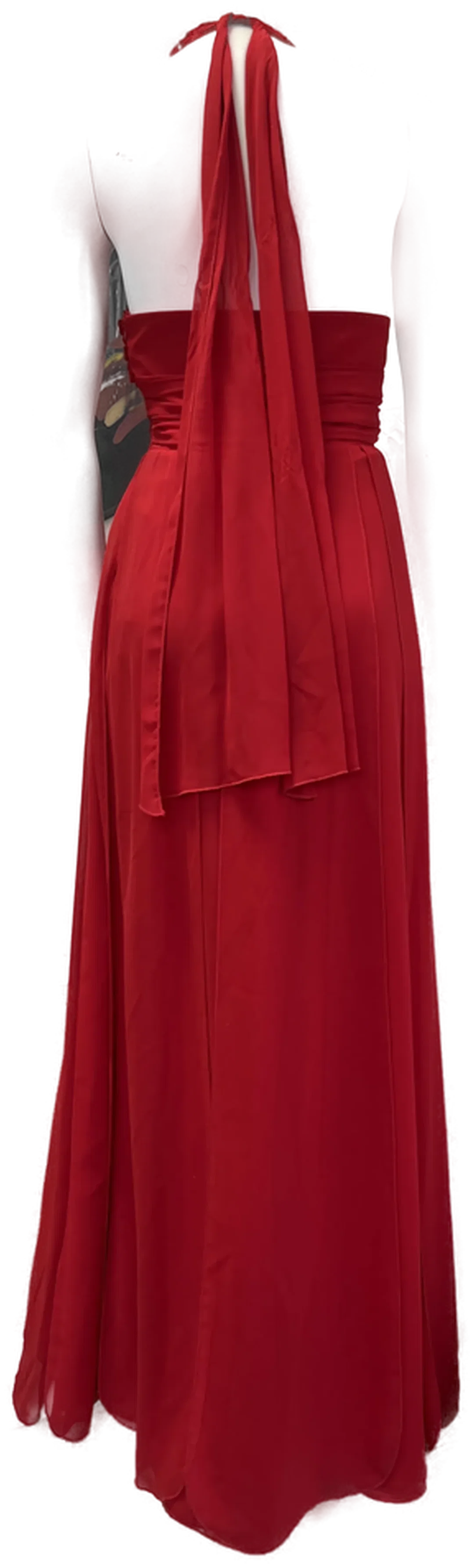 Ballkleid rot mit Rosen Gr. 36 Neu! – Bild 3