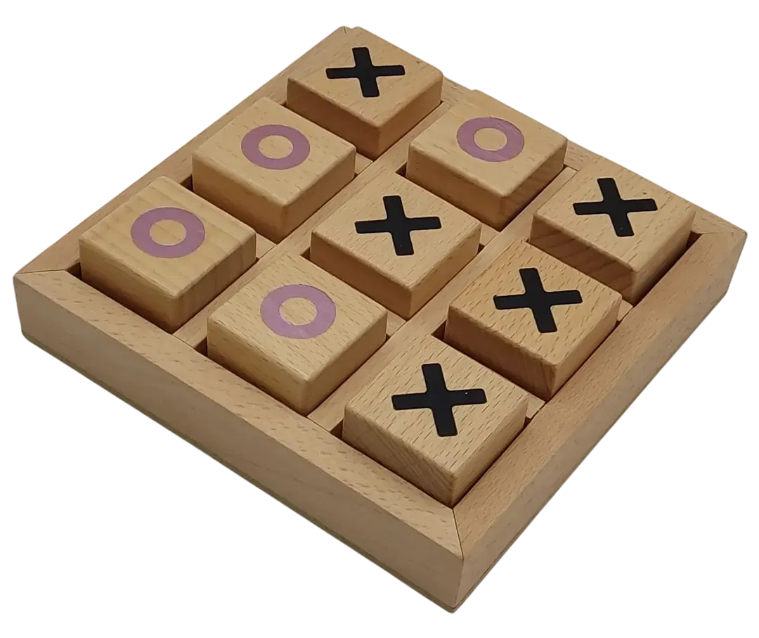 Tic Tac Toe Holzspiel - Tschibo - Bild 1