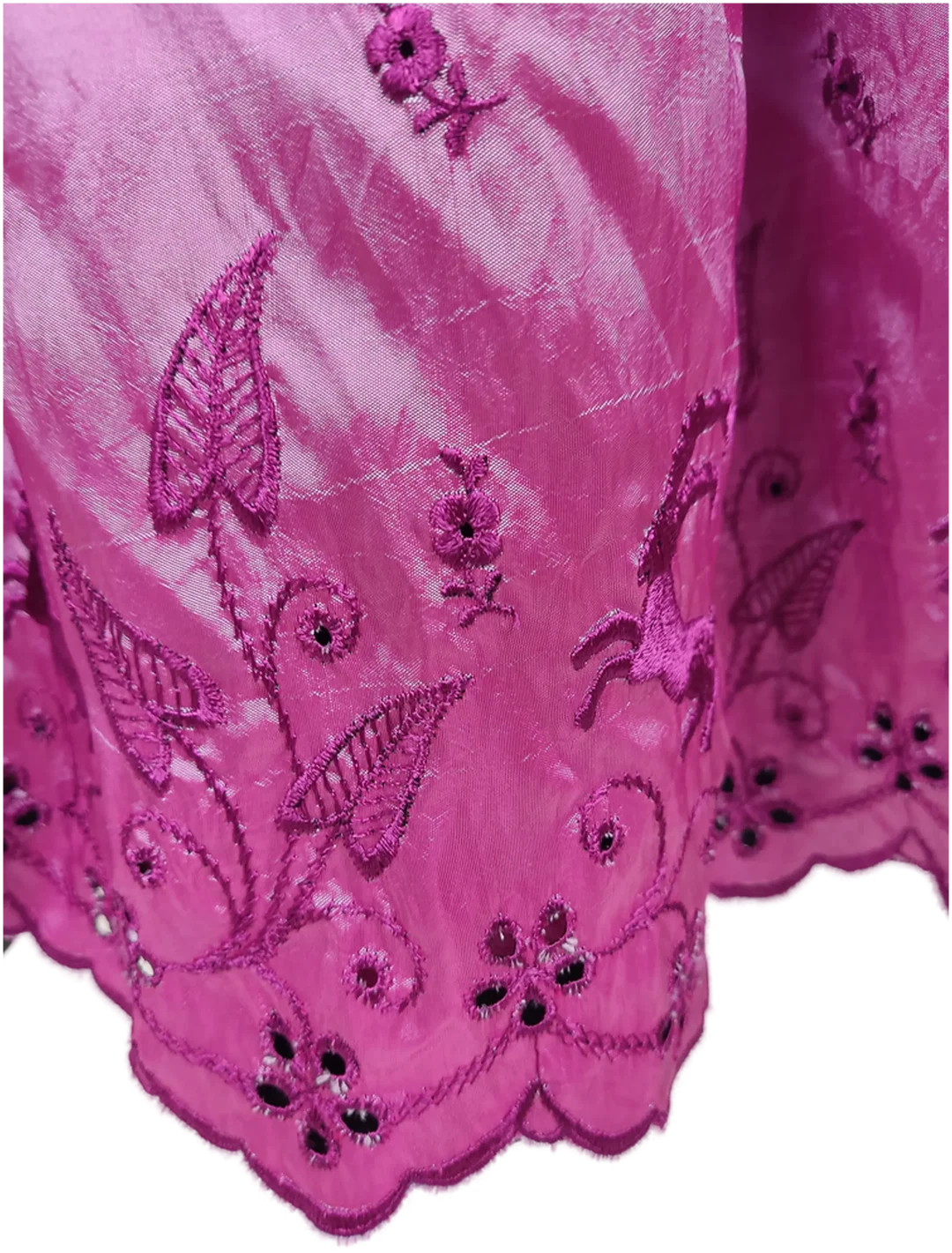 Dirnd "Landhaus Tracht", schwarz/grün/rosa mit Stickerei, Größe 40 – Bild 5