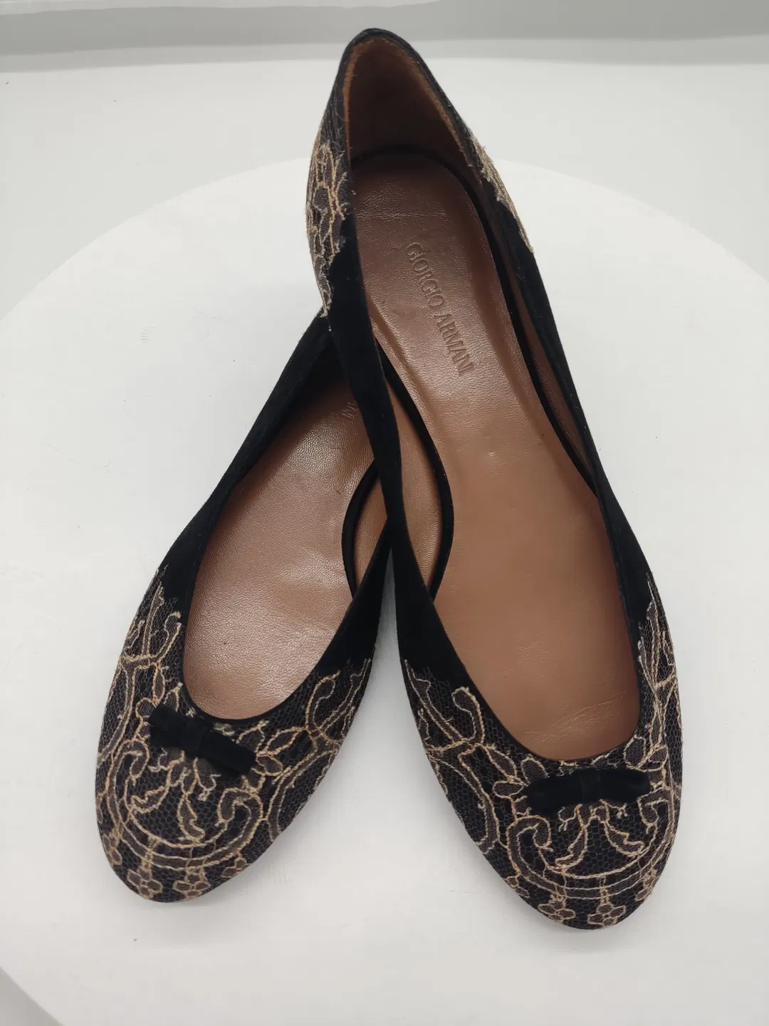 Giorgio Armani Damen Bestickte Ballerinas in Größe 36,5 - Bild 4
