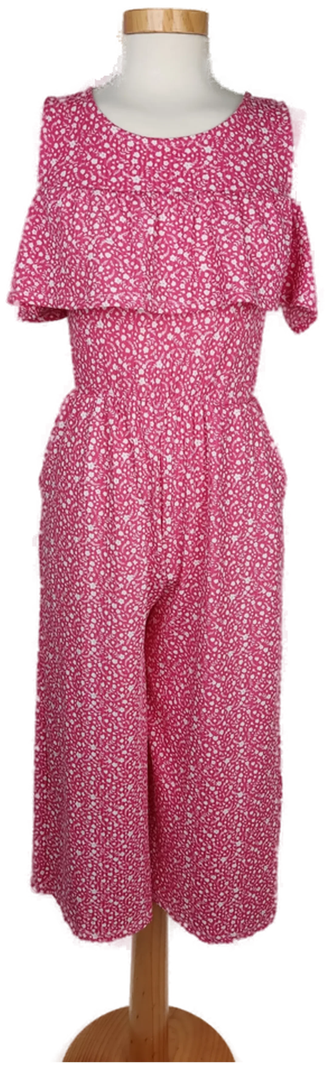 [NEU] LELA Damen Jumpsuit rosa/weiß gemustert - S/36 - Bild 4