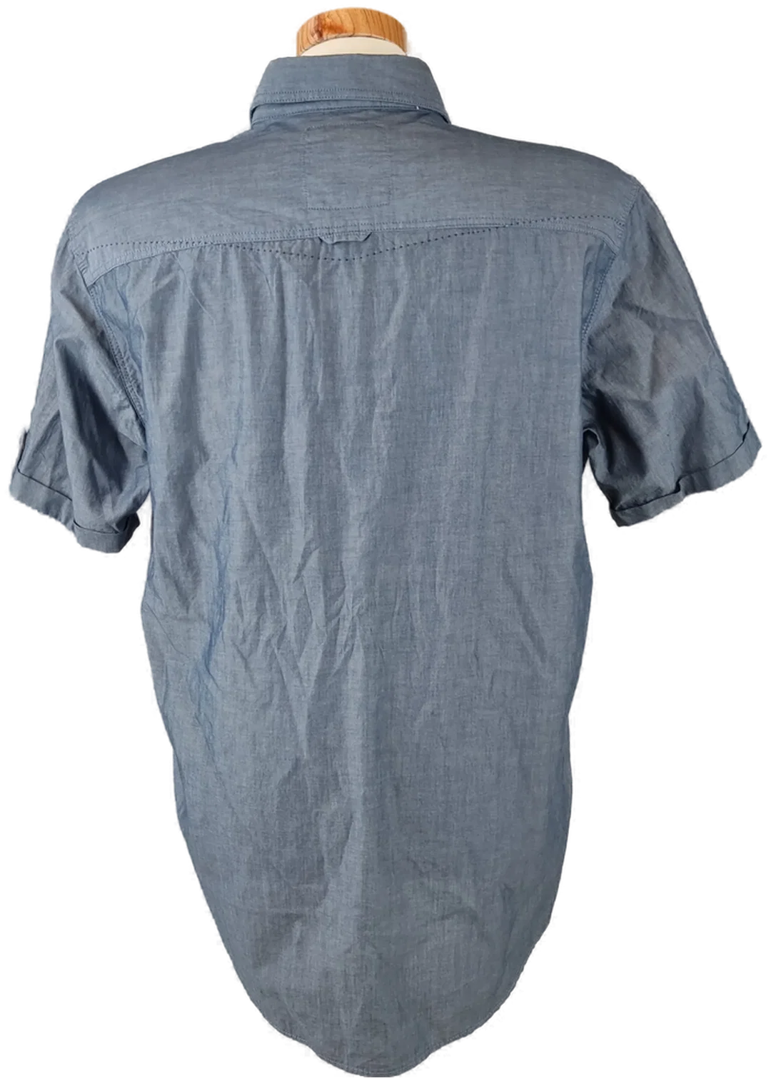 Charles Vögele Herrenhemd, blau - Gr. XL – Bild 3