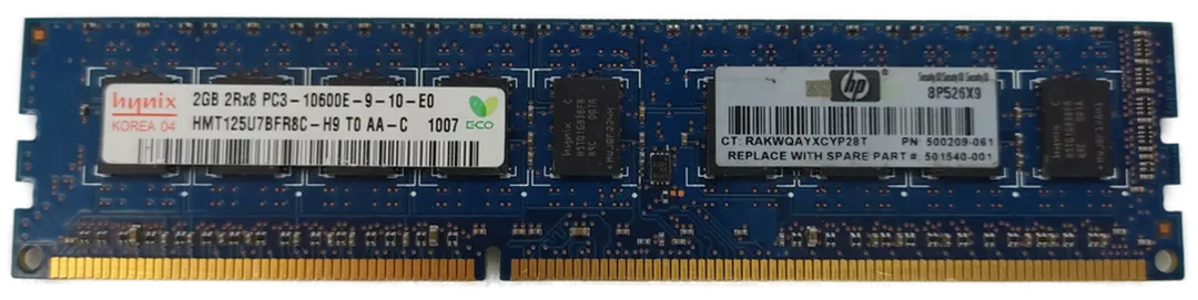 Hynix 2GB DDR3 2Rx8 PC3-10600E-9-10-E0 Arbeitsspeicher / RAM  - Bild 4