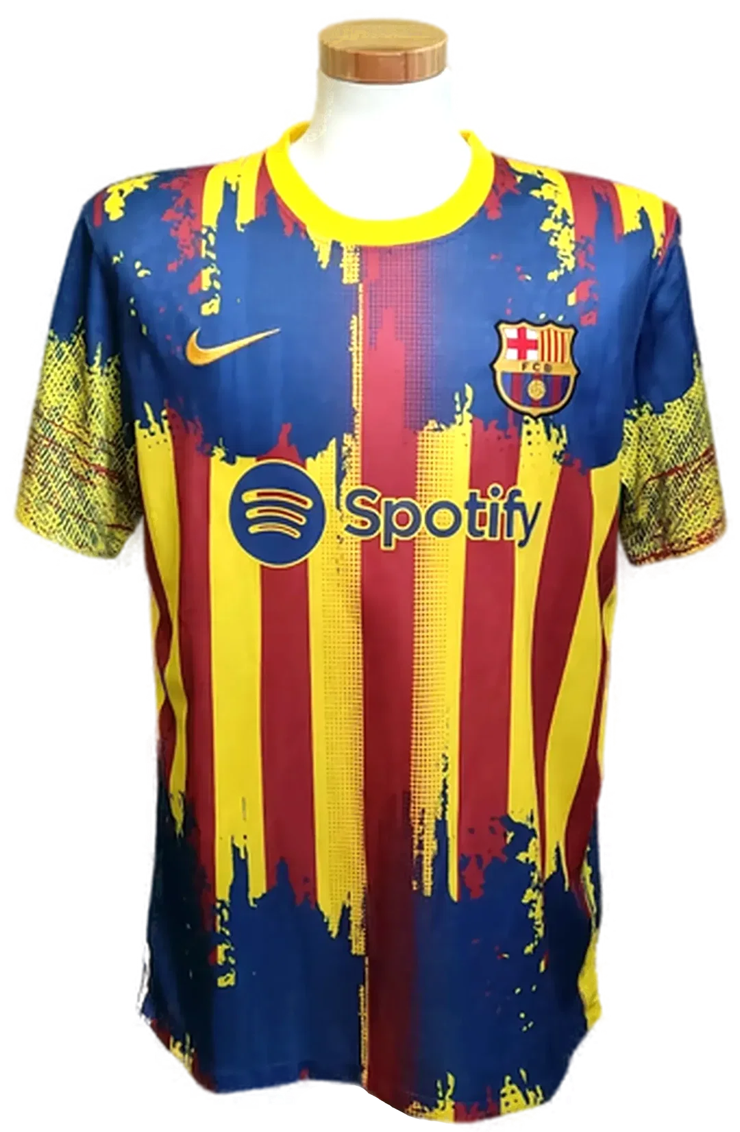 Nike Dri-Fit Barcelona Ronaldinho La Liga Fußball Spotify Trikot mehrfarbig Gr. XL - Bild 1
