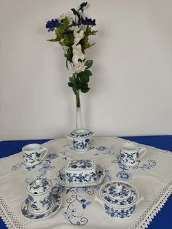Blue Danube mit Zwiebelmuster Japan Porzellan-Set 6-tlg. | Festliche Stimmung – Vorschau 4