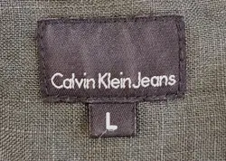 Calvin Klein Jeans Leinenkleid grau Gr. L - Bild 3