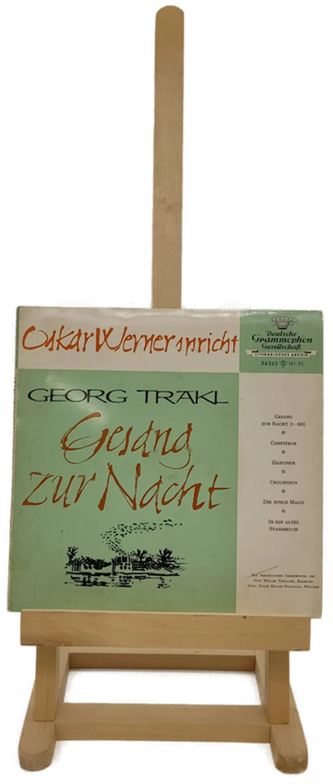 Vinyl / Single - Oskar Werner spricht Gedichte von Georg Trakl - Bild 1