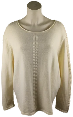 Damenpullover Laura Torelli Creme Größe 44 | Winter-Klassiker