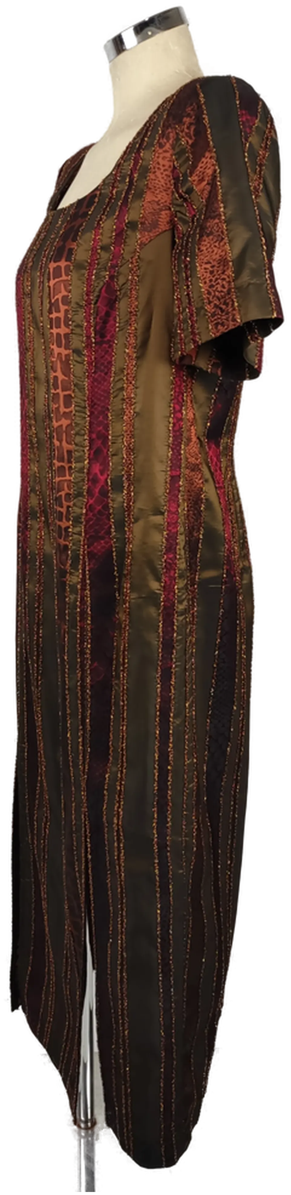 Maxi-Abendkleid Bronzestreifen | Petra  Wiechmann Euro 42 – Bild 4