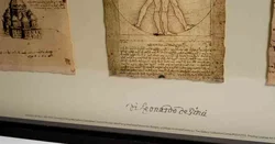 Vintage IKEA Bild mit 5 Leonardo-da-Vinci Faksimiles, 105×40 cm - Bild 2