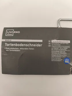 Livaron home, Tortenbodenschneider, neu – Vorschau 3