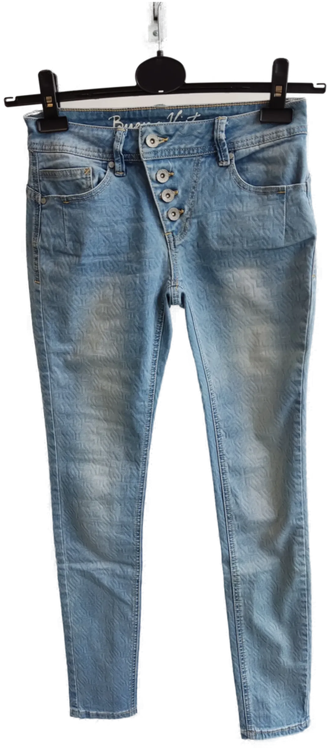 Buena Vista Damenjeans hellblau gemustert - Gr. W27 - Bild 4