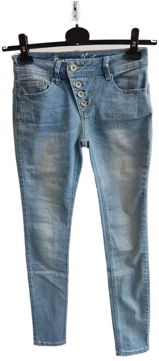Buena Vista Damenjeans hellblau gemustert - W27 - Bild 1