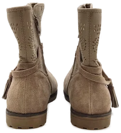 Damen Sommerstiefeletten Velourleder braun Gr. 40 – Vorschau 3