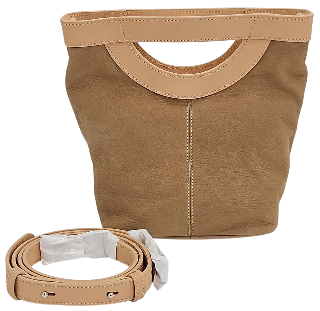 Max V. Koenig Damen Lederhandtasche, beige/hellbraun - Höhe ca. 22 cm - Bild 4