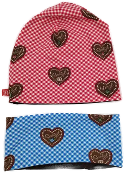 Kirchtag 2er Set- Kopfbedeckung Jersey *handmade* Gr. 51/52 - Bild 2