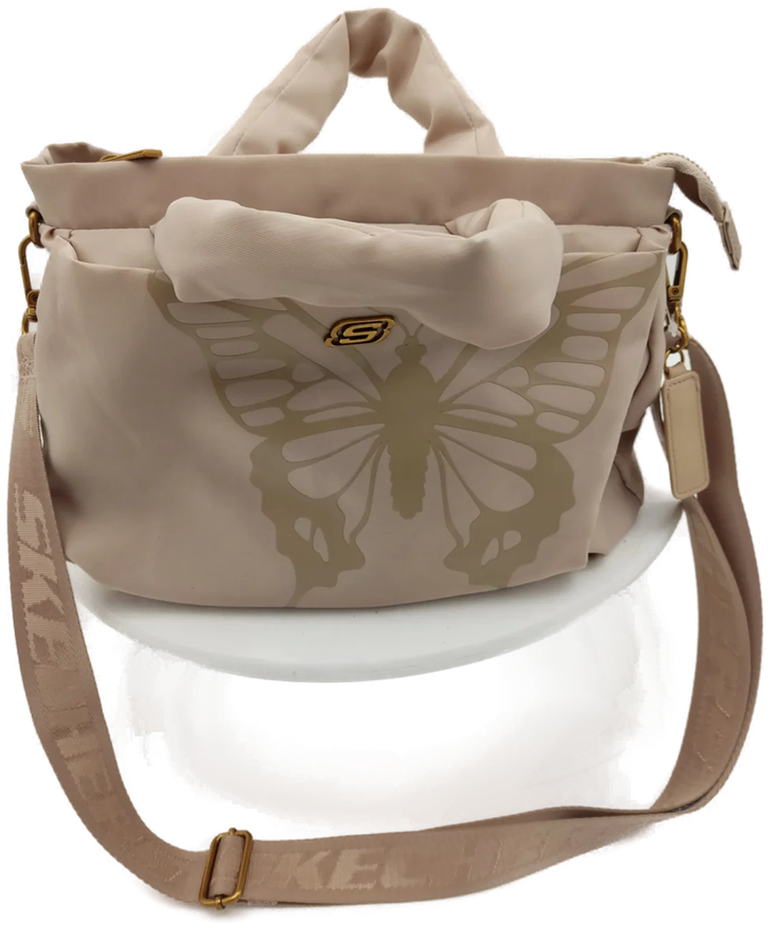Skechers Schultertasche Beige Kunstleder | Leichter Klassiker - Bild 1