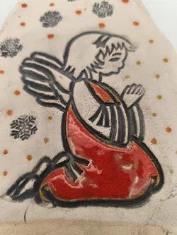 Deko Weihnachten, Engel Keramik - Bild 2