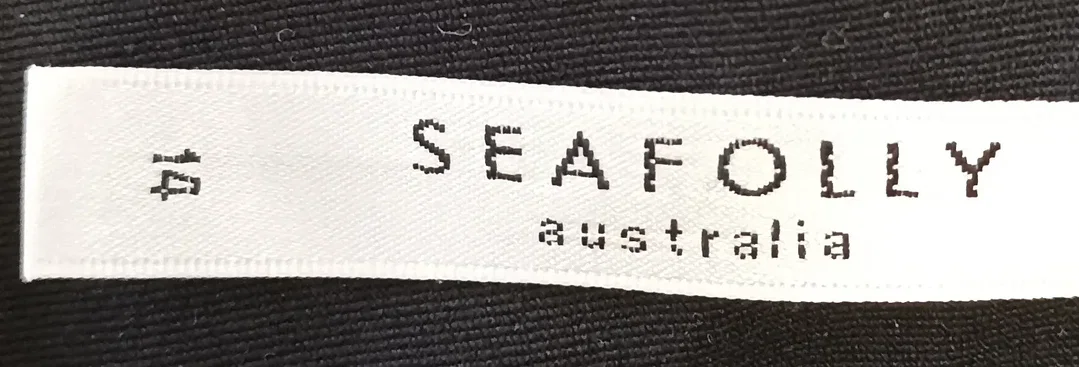 Seafolly Damenbikini schwarz mit Muster Gr. M/L – Bild 4