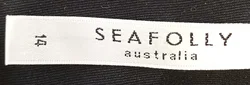 Seafolly Damenbikini schwarz mit Muster Gr. M/L - Bild 4