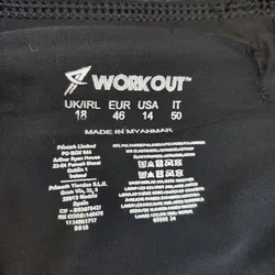 WORK OUT Damen Laufhose schwarz mit Muster - Gr.46 - Bild 3