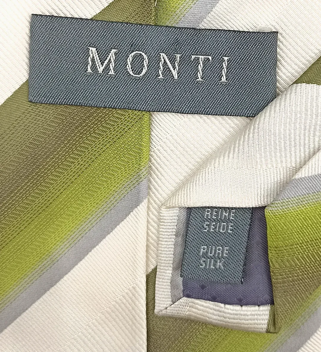 Monti Herren Seidenkrawatte gestreift  – Bild 3