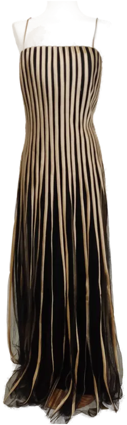 Mariposa Damen Kleid schwarz/gold Gr. 38 - Bild 1