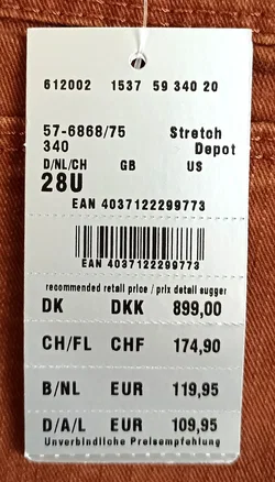 Eurex by Brax Herren Jeans braun Gr. 28U - Bild 4