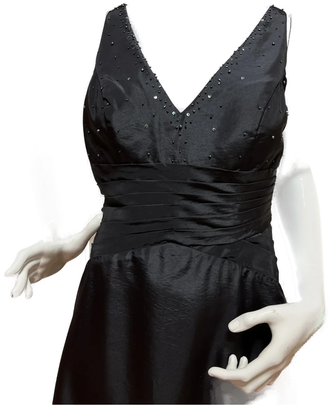 Schwarzes Ballkleid für Damen Gr. 42, erstklassige Qualität – Bild 2