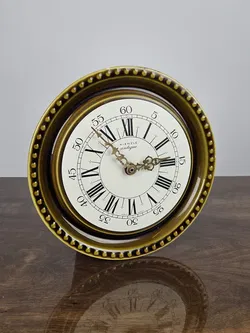 KIEZLE antique Vintage Keramik Wanduhr - Durchmesser 23,5 cm  - Bild 1