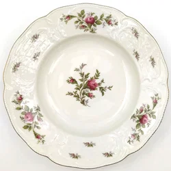Rosenthal Sanssouci Elfenbein Moosrose Suppenteller 23 cm (2 Stück) - Bild 2