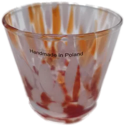 Wrzesniak Glassworks, mundgeblasenes Glas "Confetti", Teelicht/Trinkglas – Vorschau 1