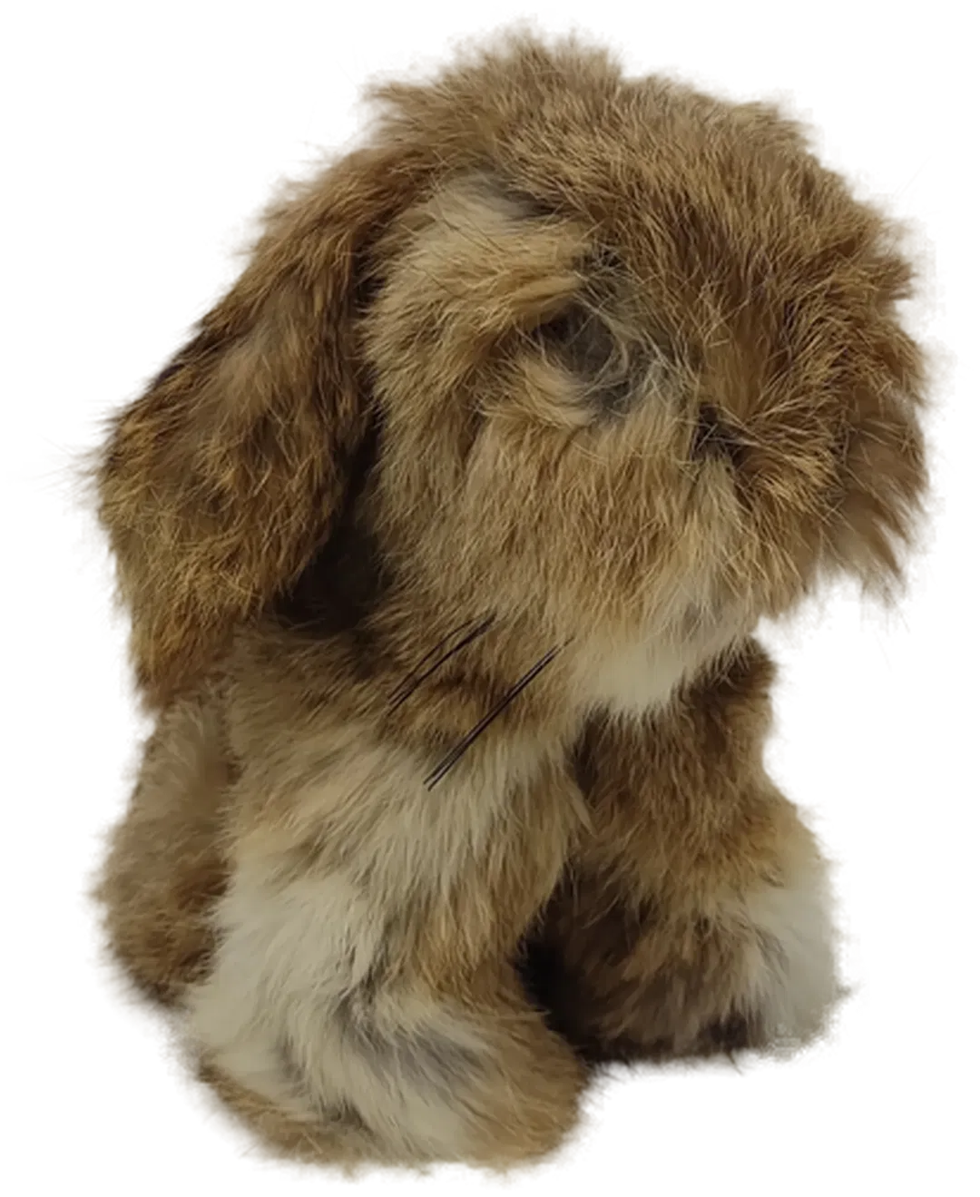 Kuscheltier Hase 20 cm sitend, dunkelbraun  - Bild 4