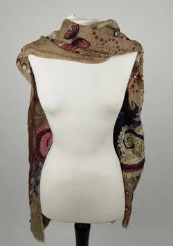 Striessnig Wien Schal Bemustert - ca. 180cm / 100% Wolle - Bild 3