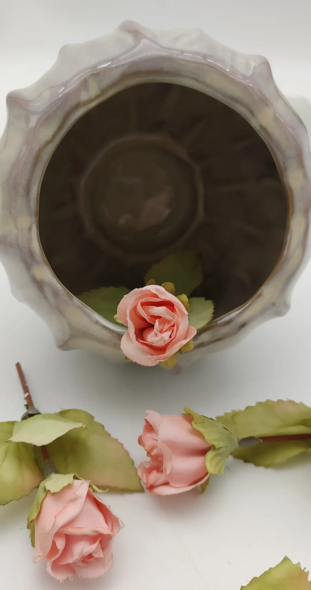 Keramik-Übertopf Creme | Dänisches Design – Bild 2