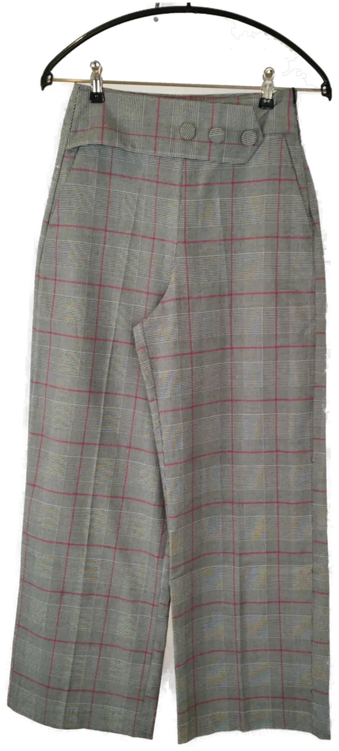 Bemusterte Zara Basic Hosen - Gr. XS - Mischfaser - Bild 4