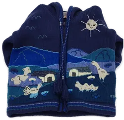 Artesanias Kinder Strickjacke Blau Gr. 6 Jahre - Bild 3