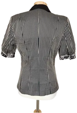 AirField Damenblazer, schwarz/weiß - Größe XS  - Bild 3