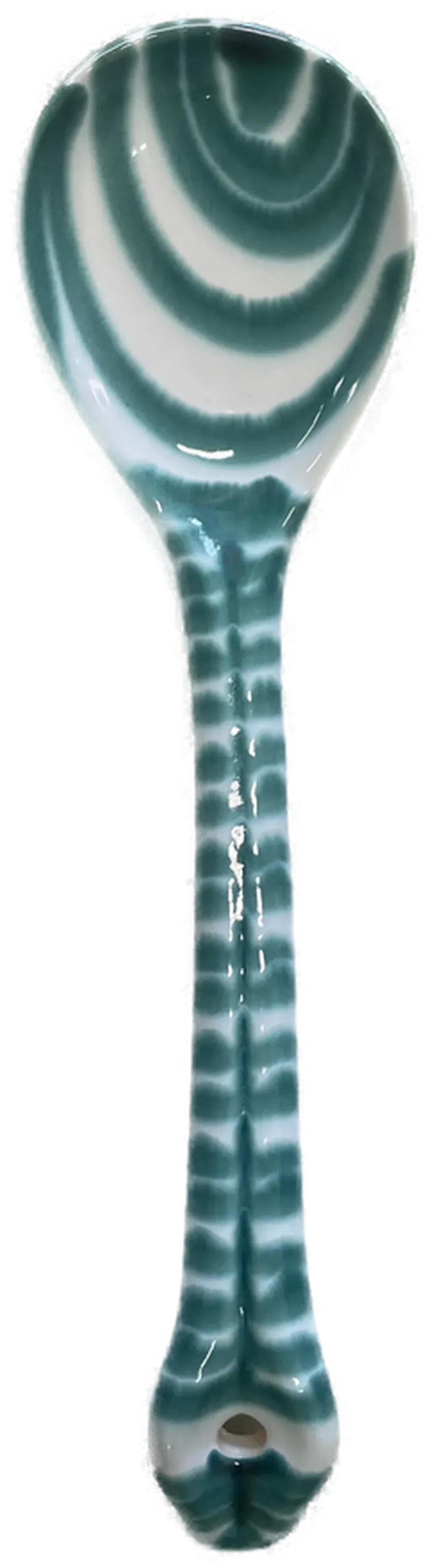 Gmundner Keramik - Löffel - grüngeflammt - Bild 1