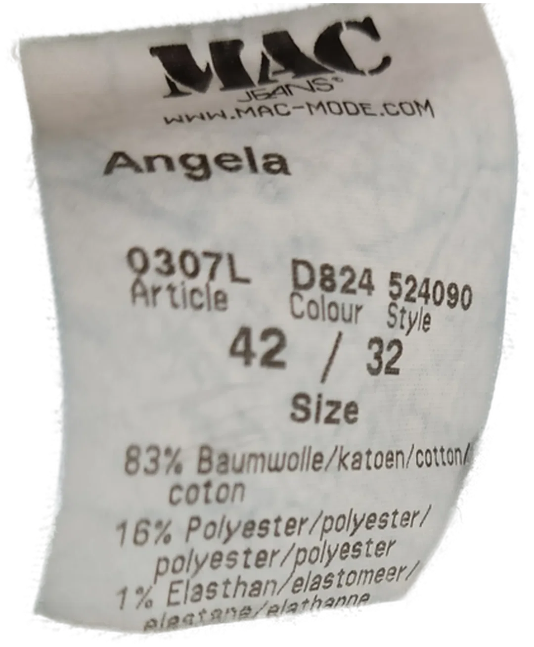 Jeans Mac Damen EU42 L32 | Zeitloser Klassiker – Bild 3