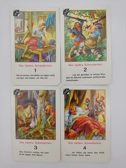 Vintage Märchen Quartett mit Texten der Gebrüder Grimm - Bild 12