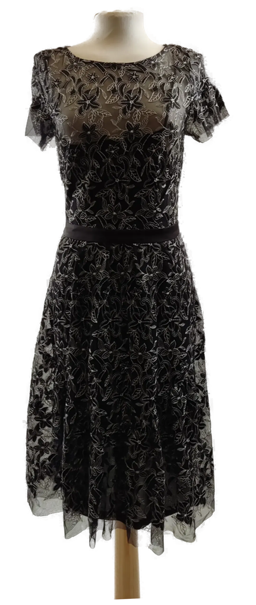 Schwarzes Kleid bestückt  - Bild 1